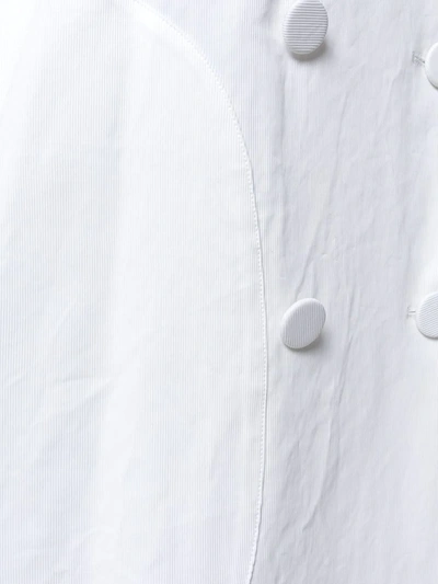 Pre-owned Alaïa Midi Trench Coat In White