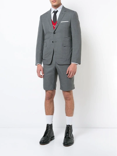 Shop Thom Browne Super 120's Twill Tailored Shorts In Grey