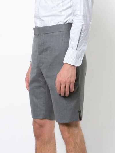 Shop Thom Browne Super 120's Twill Tailored Shorts In Grey