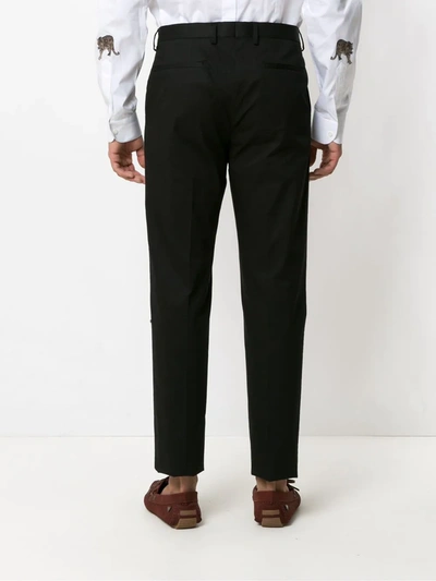 Shop Dolce & Gabbana Pleated Tailored Trousers In Black