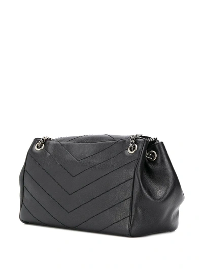 Shop Saint Laurent Small Nolita Bag In Black
