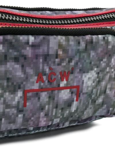 Shop A-cold-wall* Pixel Pattern Belt Bag In Grey