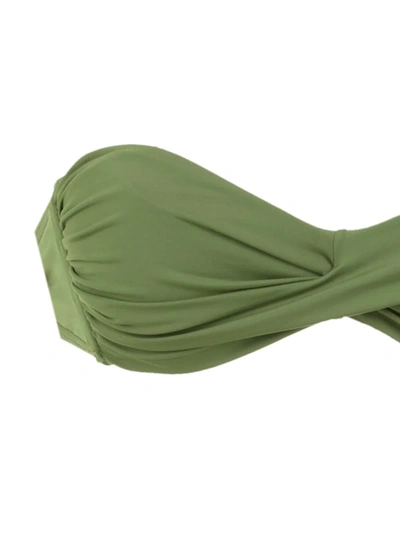 Amir Slama Plain Bikini Set In Green