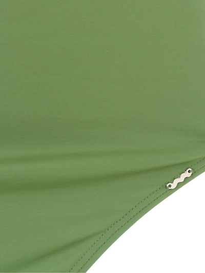 Amir Slama Plain Bikini Set In Green
