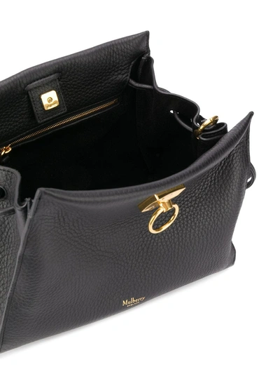 Mulberry Small Iris Heavy Grain In Black
