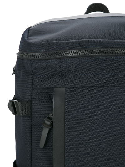 Makavelic Rectangle Backpack In Blue