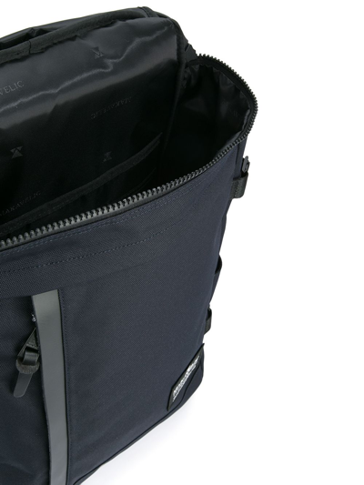 Makavelic Rectangle Backpack In Blue