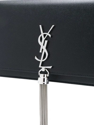 Saint Laurent Kate Tassel Chain Bag In Black