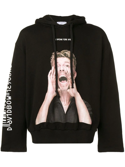 Shop Ih Nom Uh Nit David Bowie Print Hoodie In Black