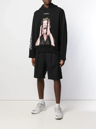 Ih Nom Uh Nit David Bowie Print Hoodie In Black
