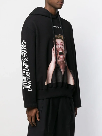 Ih Nom Uh Nit David Bowie Print Hoodie In Black