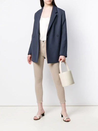 L Agence Margot Cropped Coated High-rise Skinny Jeans In Neutrals