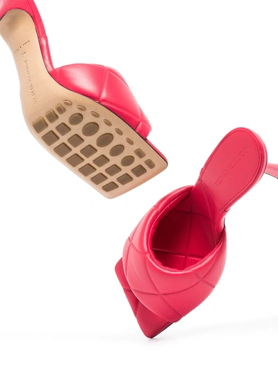 Shop Bottega Veneta 90mm Lido Sandals In Pink