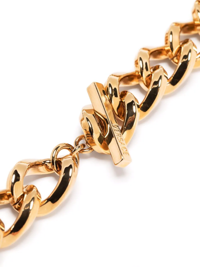 Shop Versace Medusa Head Motif Necklace In Gold