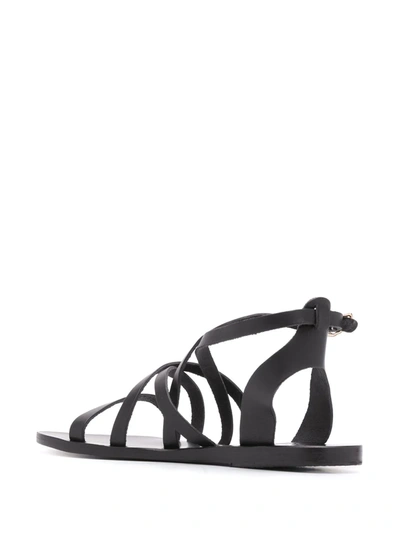 Shop Ancient Greek Sandals Delia Strappy Sandals In Black