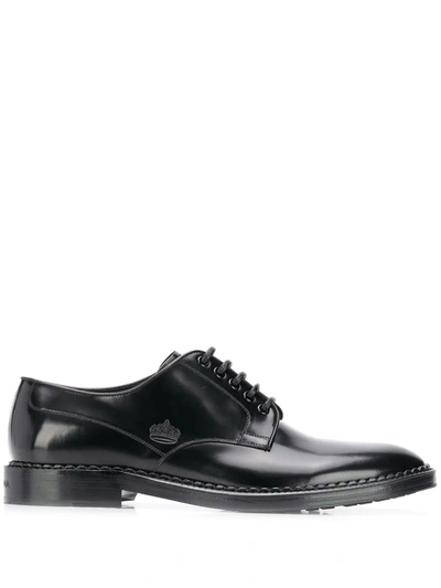 Shop Dolce & Gabbana Classic Derby Shoes In Black
