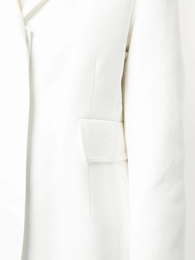 Shop Jil Sander Belted Fitted Blazer In White