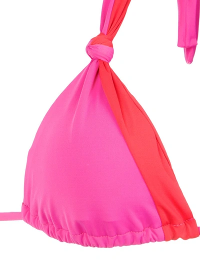 Shop Amir Slama Panelled Bikini Set In Pink