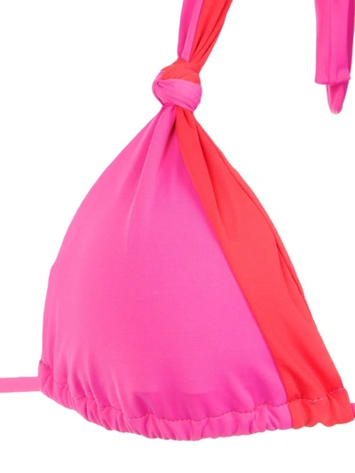 Amir Slama Panelled Bikini Set In Pink