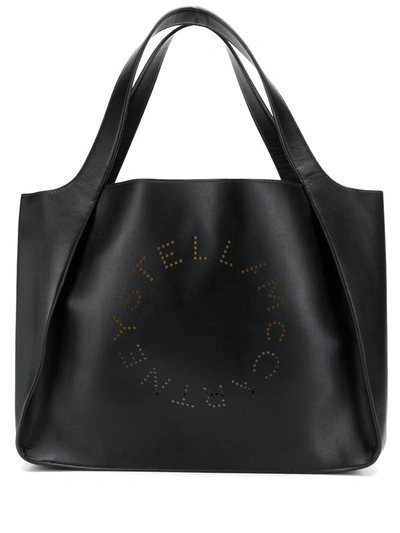Shop Stella Mccartney Stella Logo Tote In Black