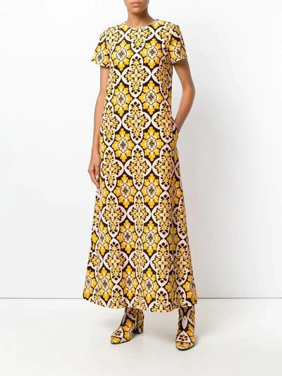 Shop La Doublej Palazzo Swing Dress In Yellow