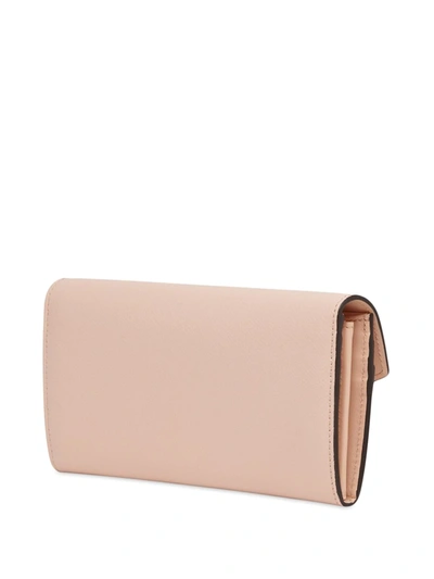 Shop Fendi F Is  Continental Wallet In Pink