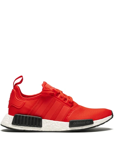 Shop Adidas Originals Nmd R1 "bred Pack" Sneakers In Red