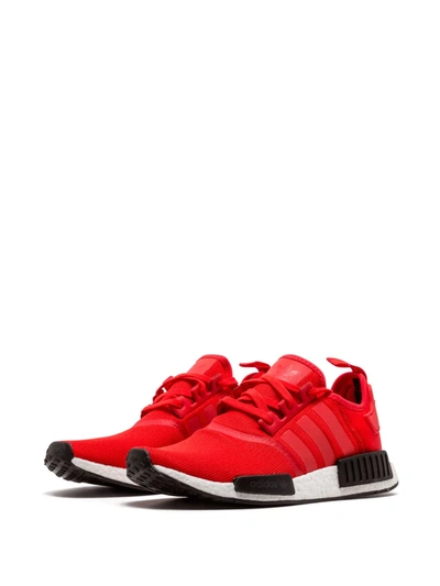 Shop Adidas Originals Nmd R1 "bred Pack" Sneakers In Red