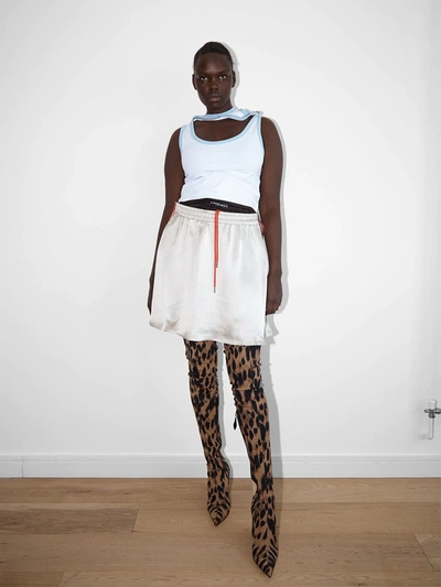 Shop Y/project Reversible Side-stripe Miniskirt In Black