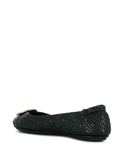 Shop Tory Burch Quilted Minnie Ballerinas In Black