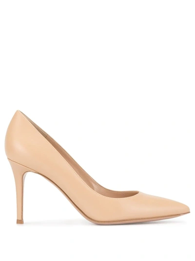 Shop Gianvito Rossi Classic Pumps In Neutrals