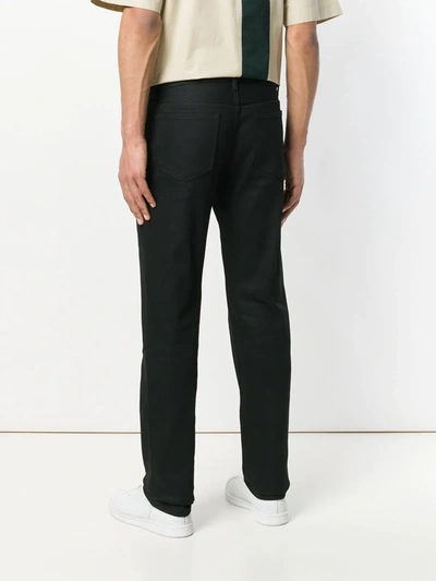 Shop Apc Straight-leg Jeans In Black