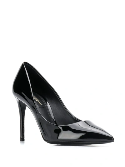 Shop Dolce & Gabbana 90mm Patent Leather Pumps In Black