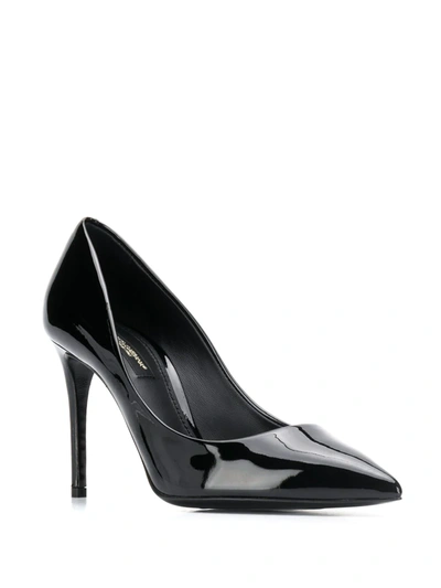 Dolce & Gabbana 90mm Patent Leather Pumps In Black