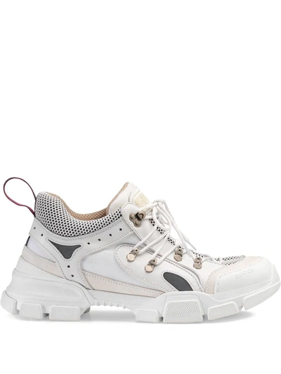 Shop Gucci Flashtrek Sneakers In White