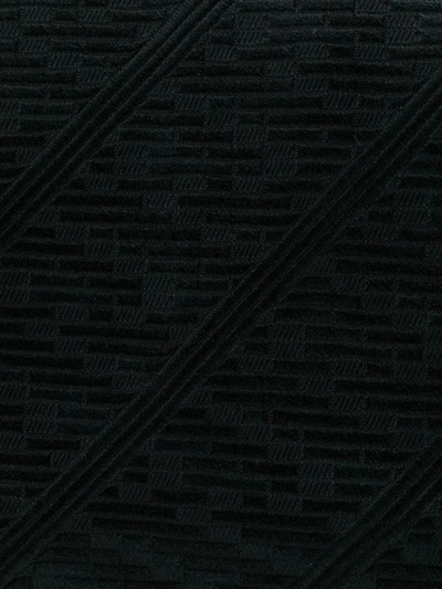 Pre-owned Versace 1990's Textured Tie In Black