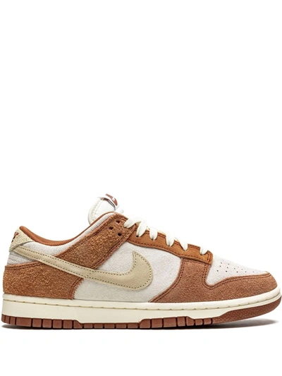 Shop Nike Dunk Low Prm "medium Curry" Sneakers In White