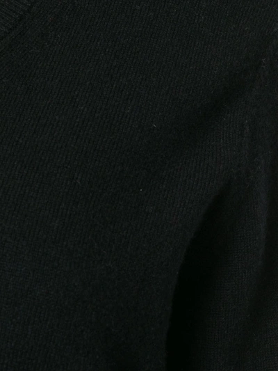 Shop N•peal Cashmere V-neck Jumper In Black