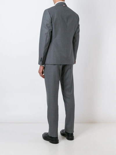 Shop Thom Browne Classic Plain Weave Suit In Super 120s Wool In Grey