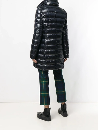 Shop Herno Mid-length Puffer Jacket In Black