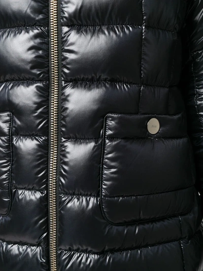 Herno Mid-length Puffer Jacket In Black