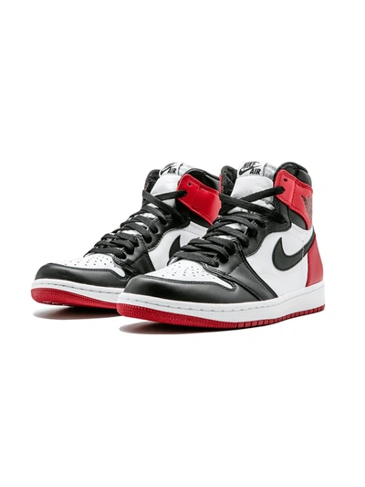Jordan Air  1 Retro High Og "black Toe" Sneakers In White