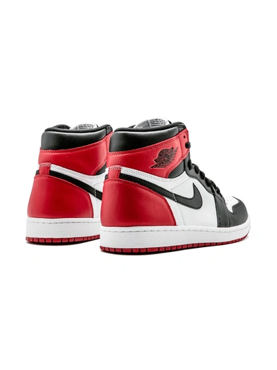Jordan Air  1 Retro High Og "black Toe" Sneakers In White