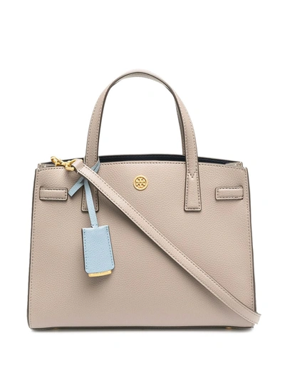 Shop Tory Burch Walker Small Satchel In Neutrals