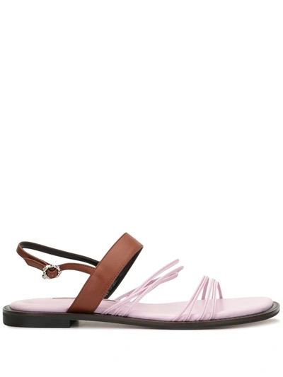 Shop Yuul Yie Vines Strappy Sandals In Pink