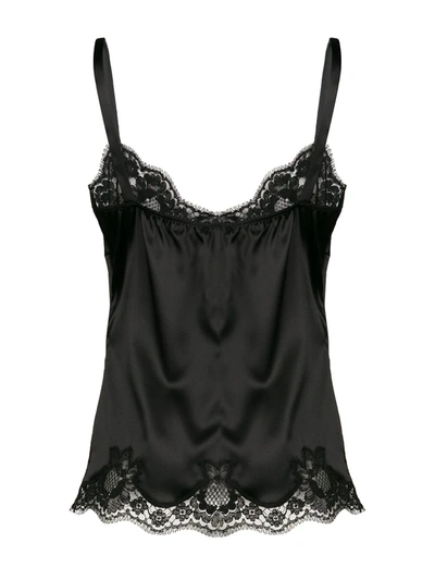 Dolce & Gabbana Dolce&gabbana Lace Trim Camisole In Black