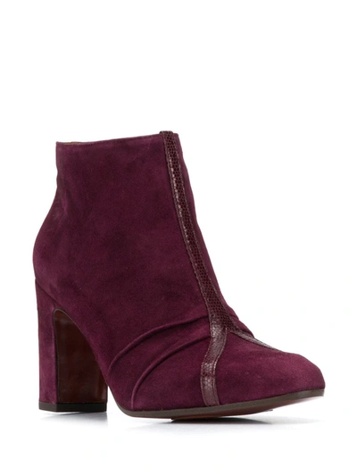Chie Mihara Erina Y-strap Ankle Boots In Red