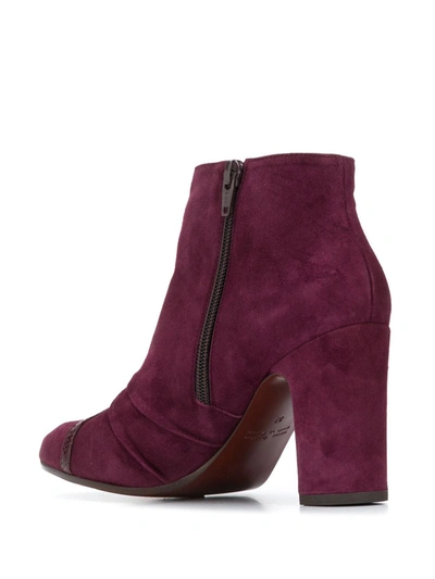 Chie Mihara Erina Y-strap Ankle Boots In Red