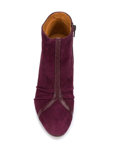 Chie Mihara Erina Y-strap Ankle Boots In Red