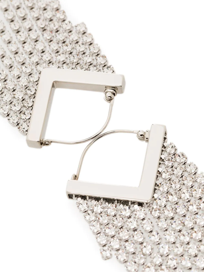 Shop Isabel Marant Crystal-embellished Drop Earrings In Silver